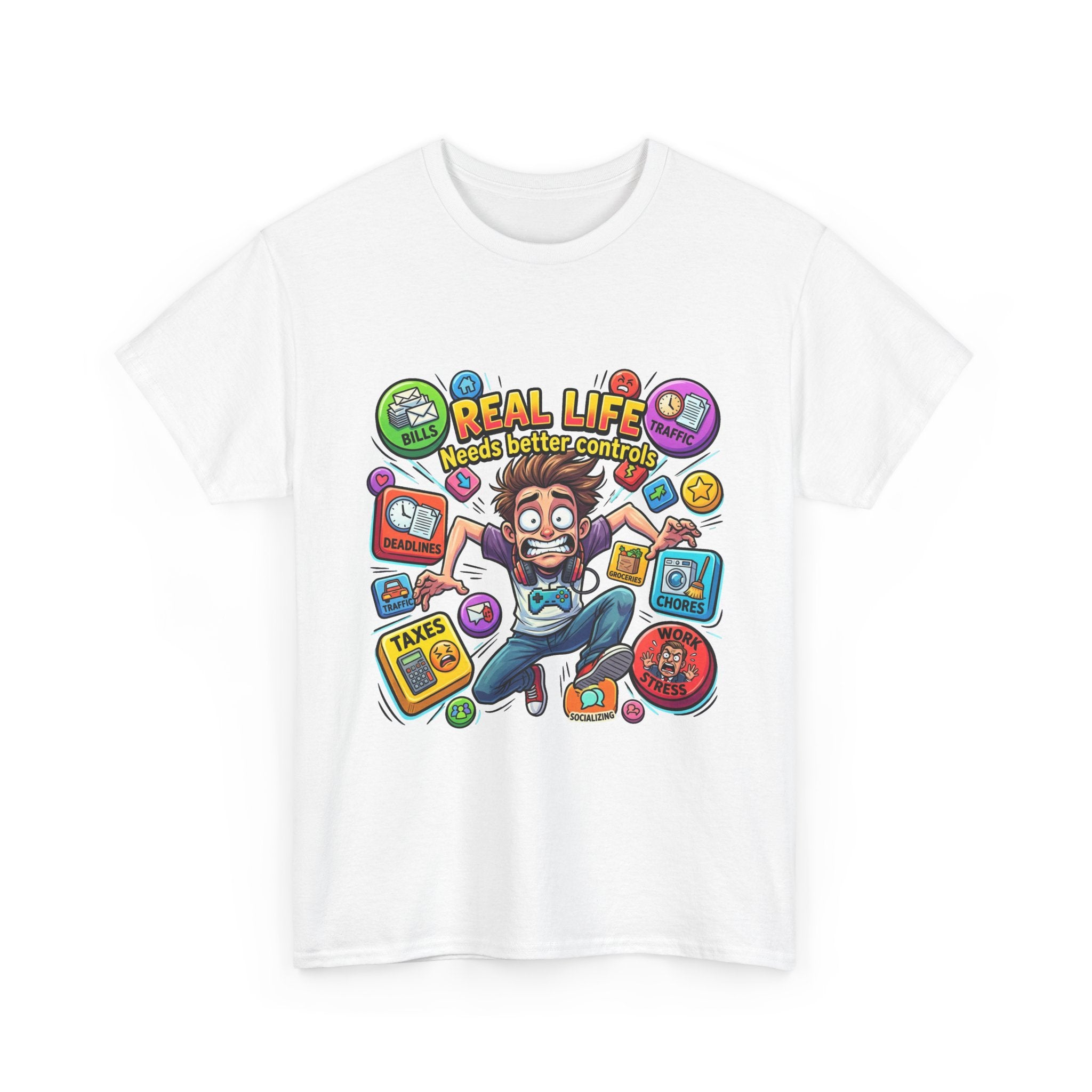 "Real Life Needs Better Controls" Graphic Tee