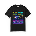 Retro Arcade T-Shirt — 80s Neon Space Shooter Graphic Tee