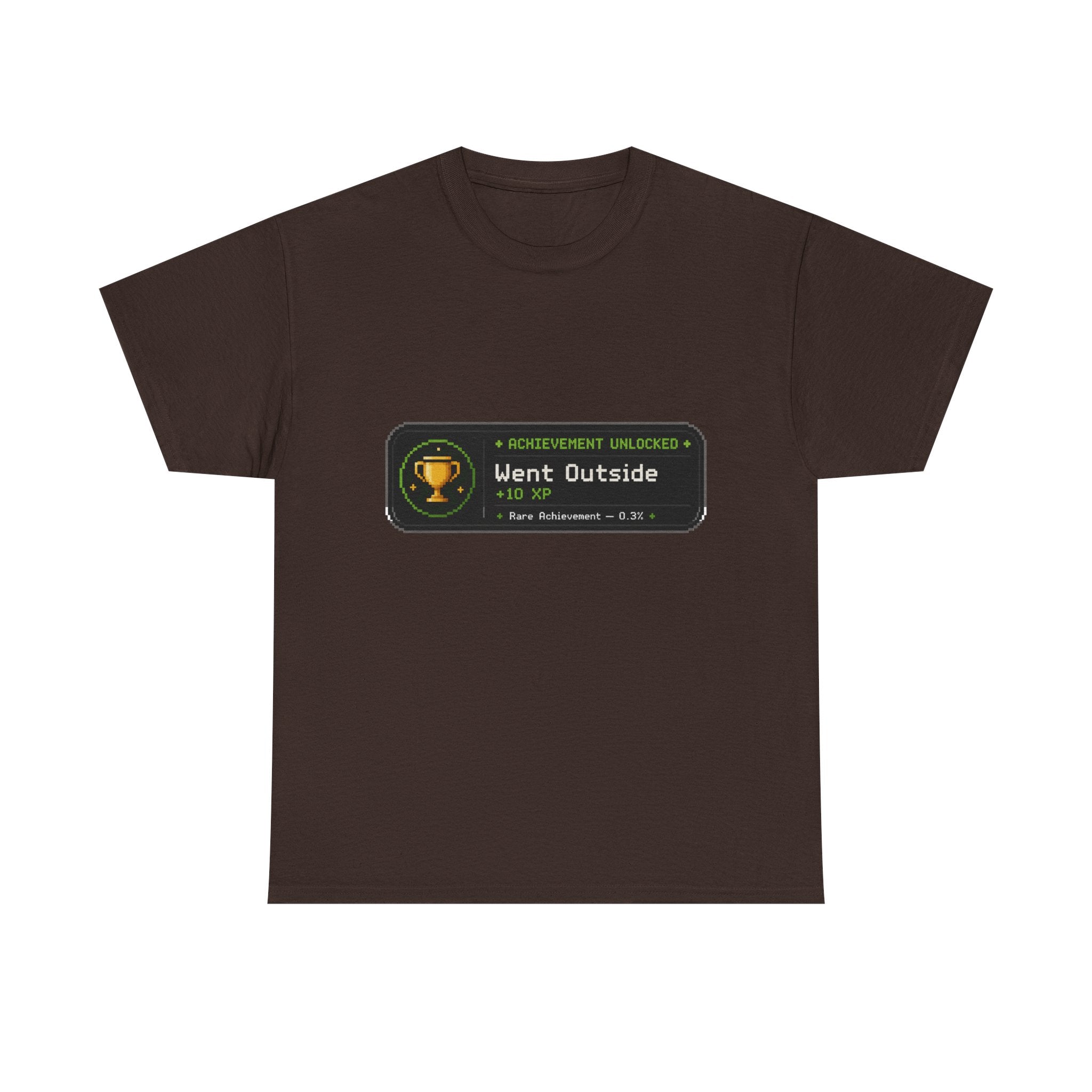 "Went Outside" Achievement Badge Tee