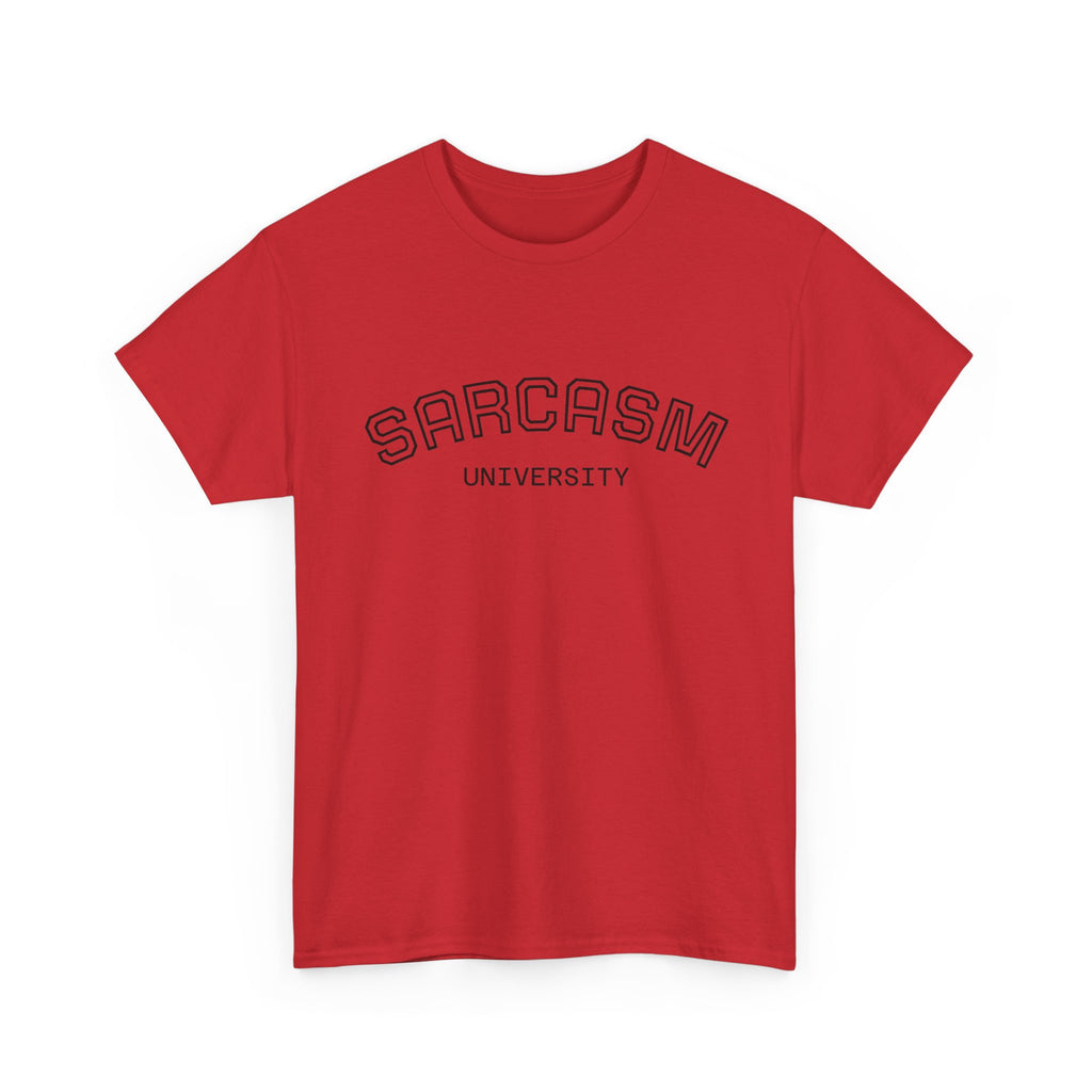 Sarcasm University T-Shirt — Funny Novelty Campus Tee