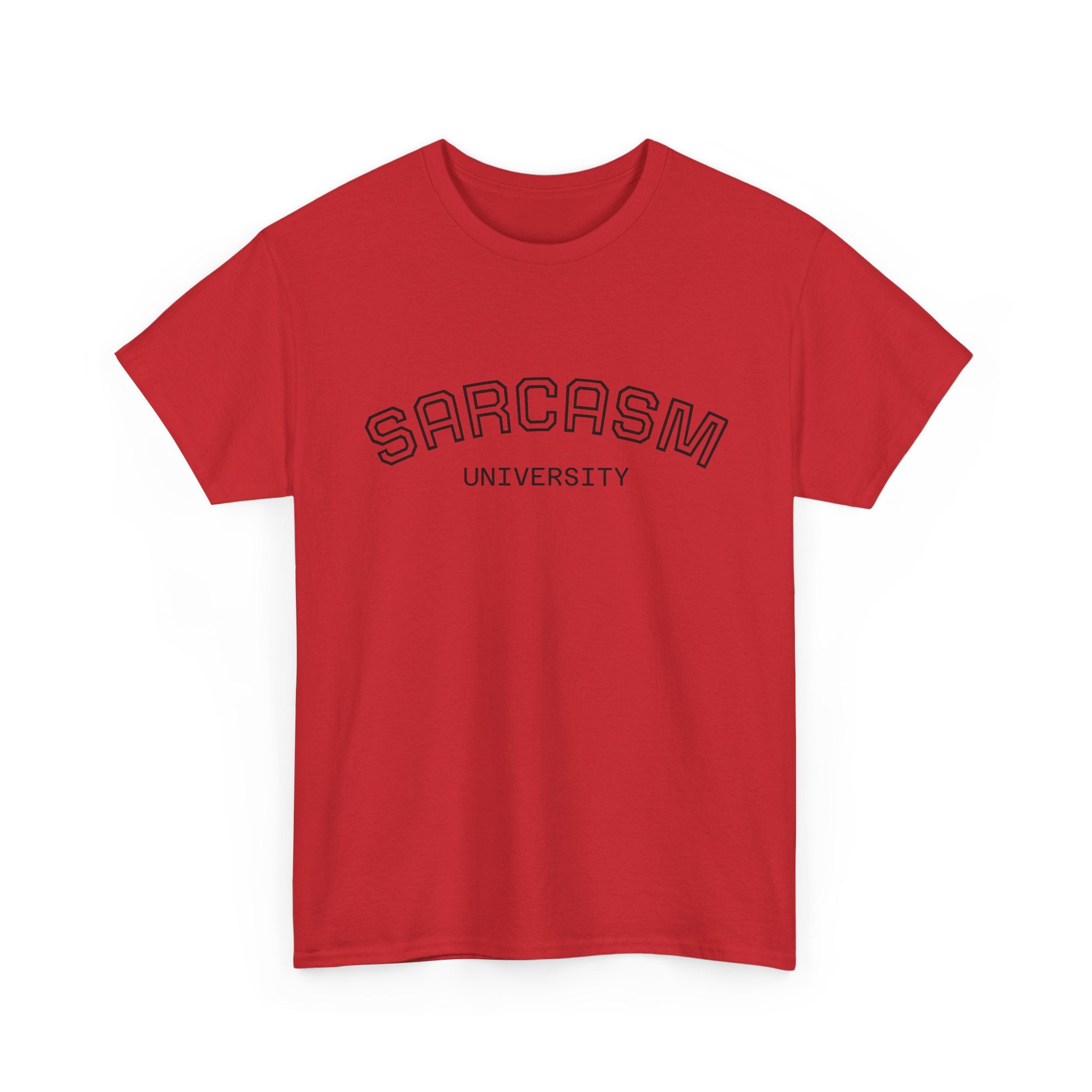 Sarcasm University T-Shirt — Funny Novelty Campus Tee