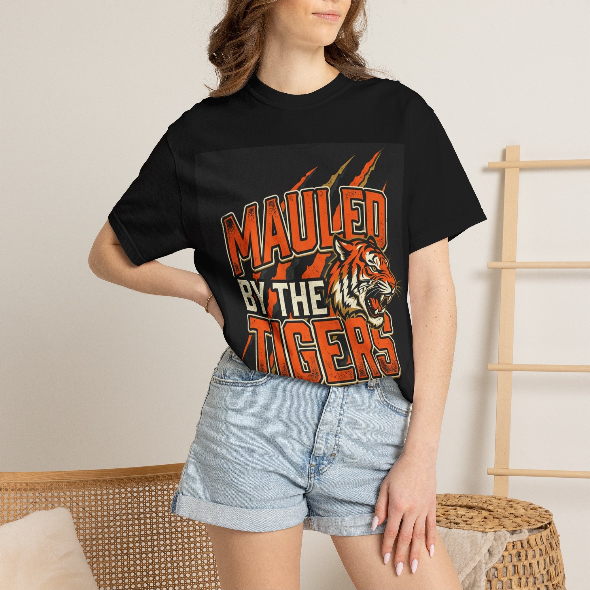 'Mauled by the Tigers' Tiger Graphic T-Shirt