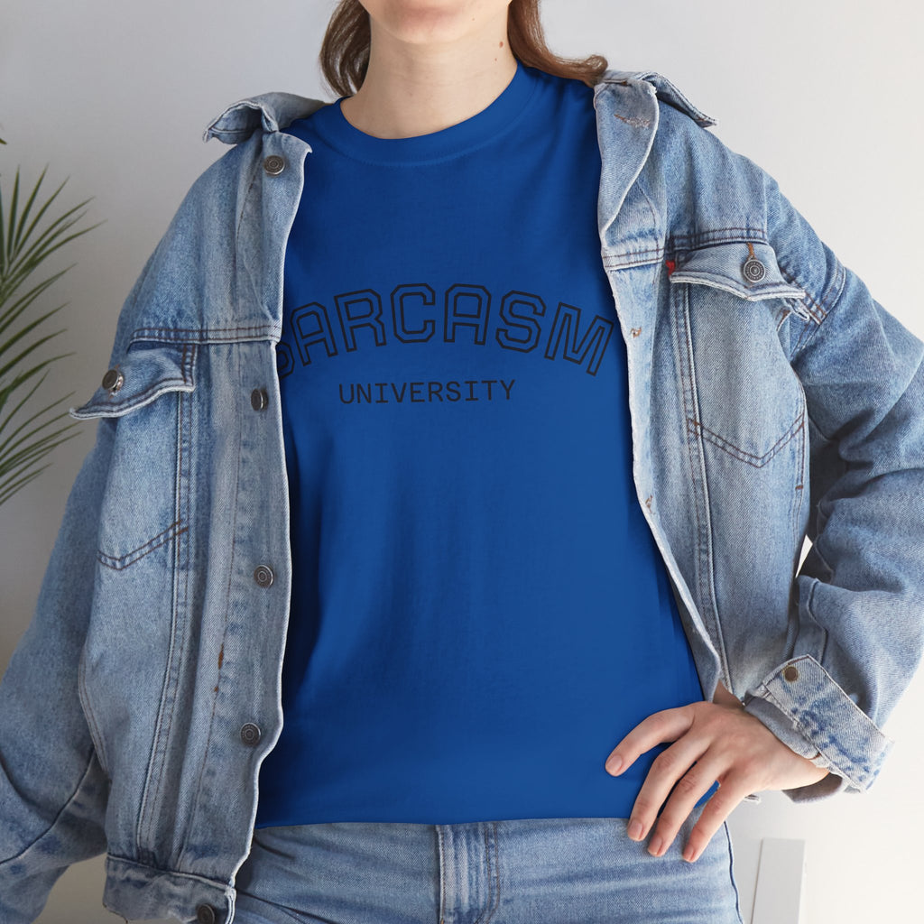 Sarcasm University T-Shirt — Funny Novelty Campus Tee
