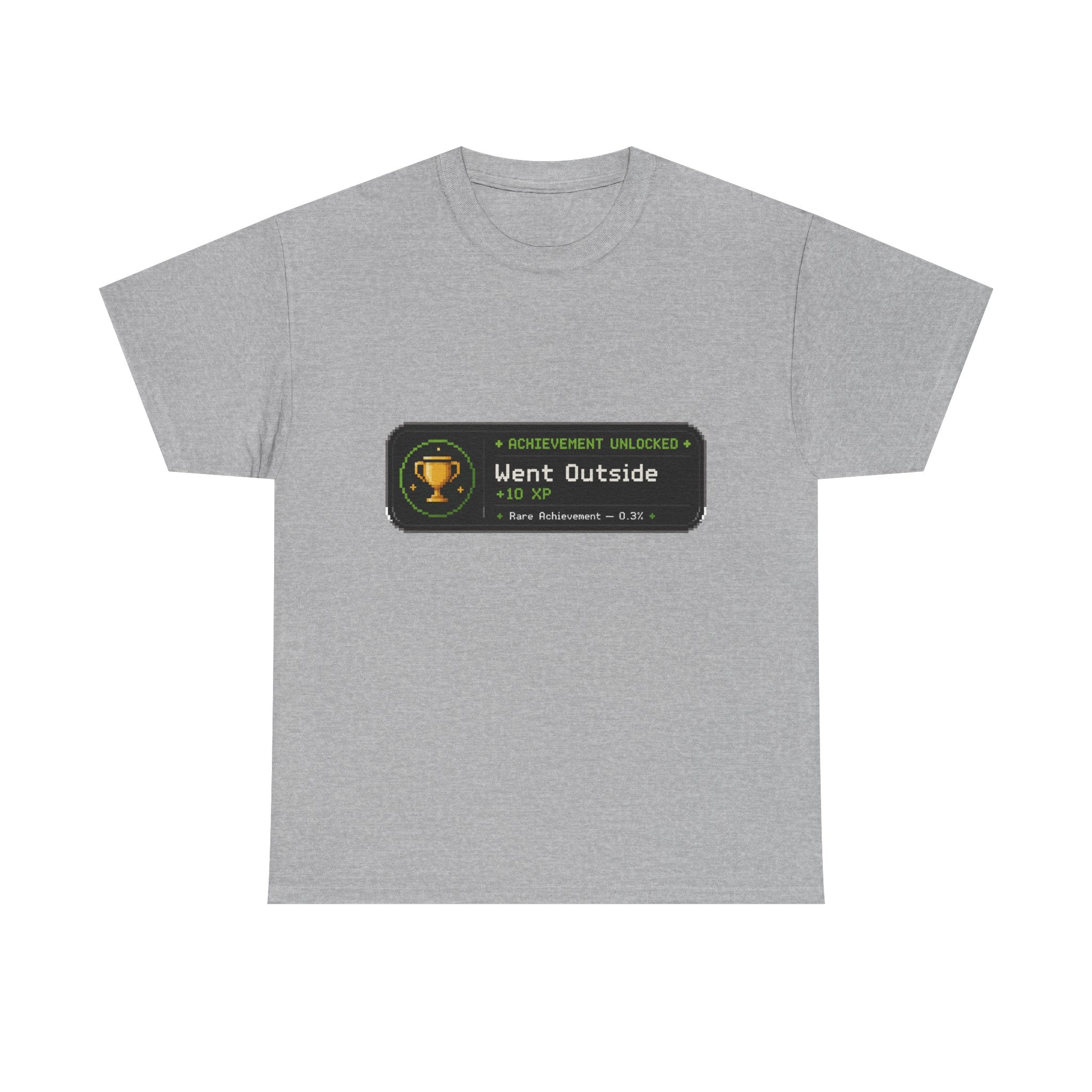 "Went Outside" Achievement Badge Tee