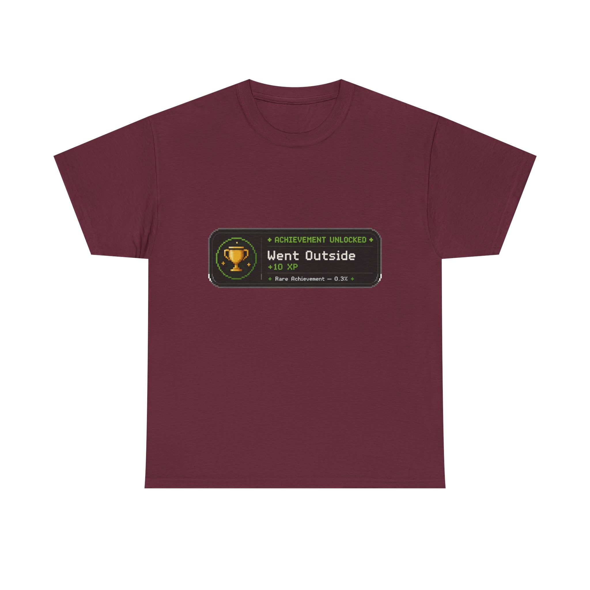 "Went Outside" Achievement Badge Tee