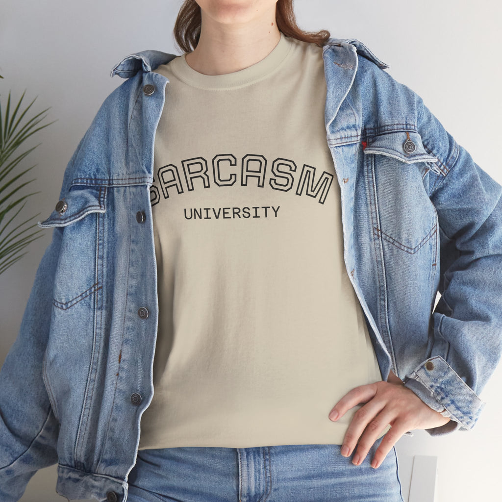 Sarcasm University T-Shirt — Funny Novelty Campus Tee