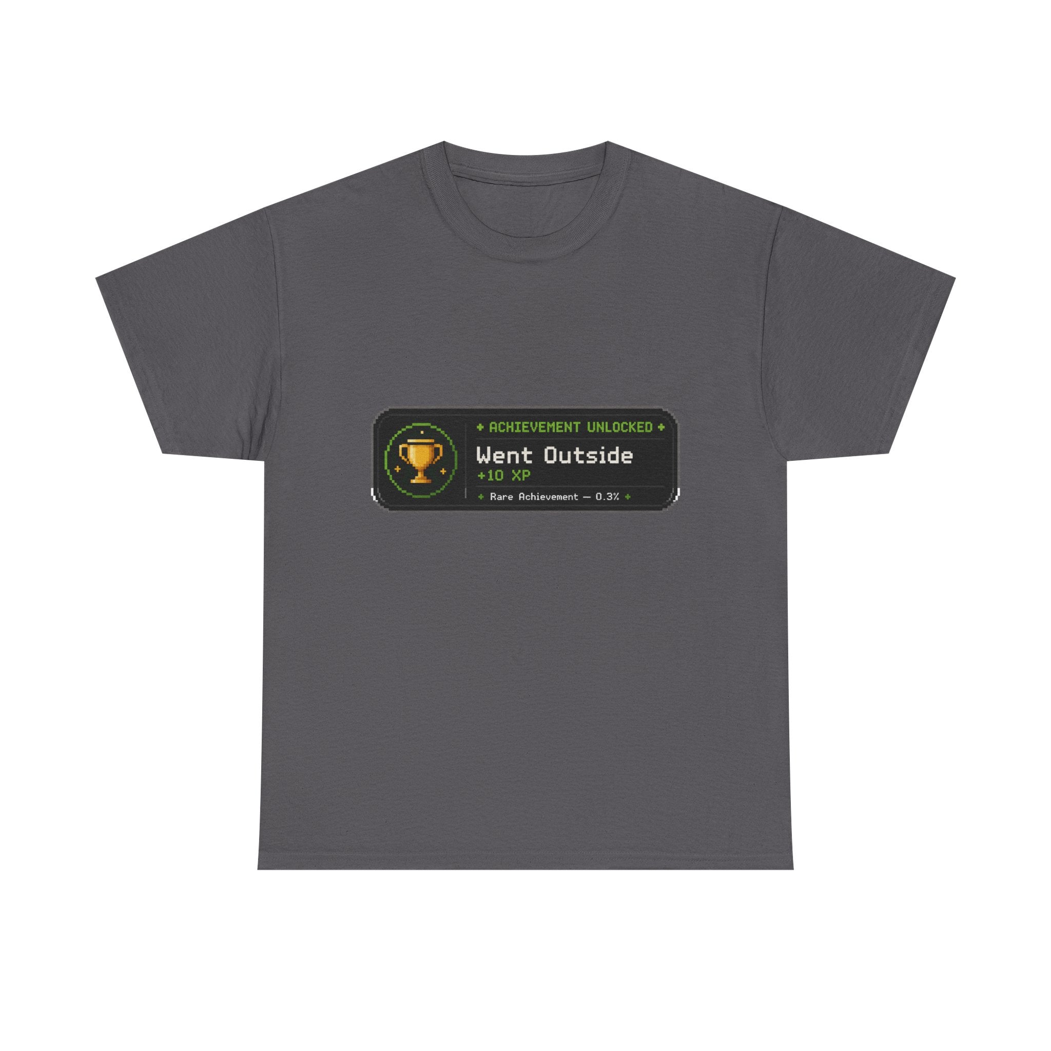 "Went Outside" Achievement Badge Tee