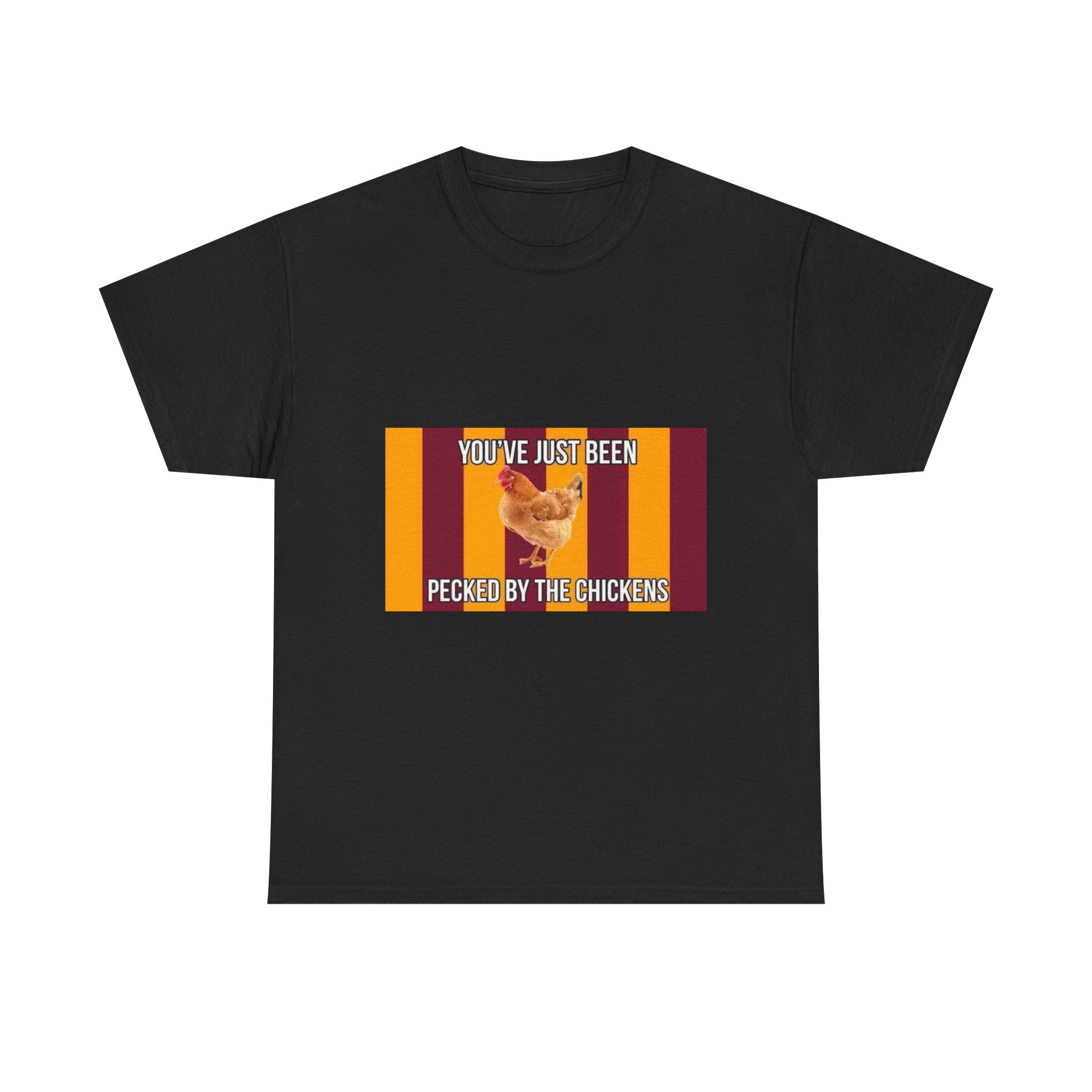 "You’ve Just Been Pecked by the Chickens" Retro Chicken Graphic Tee