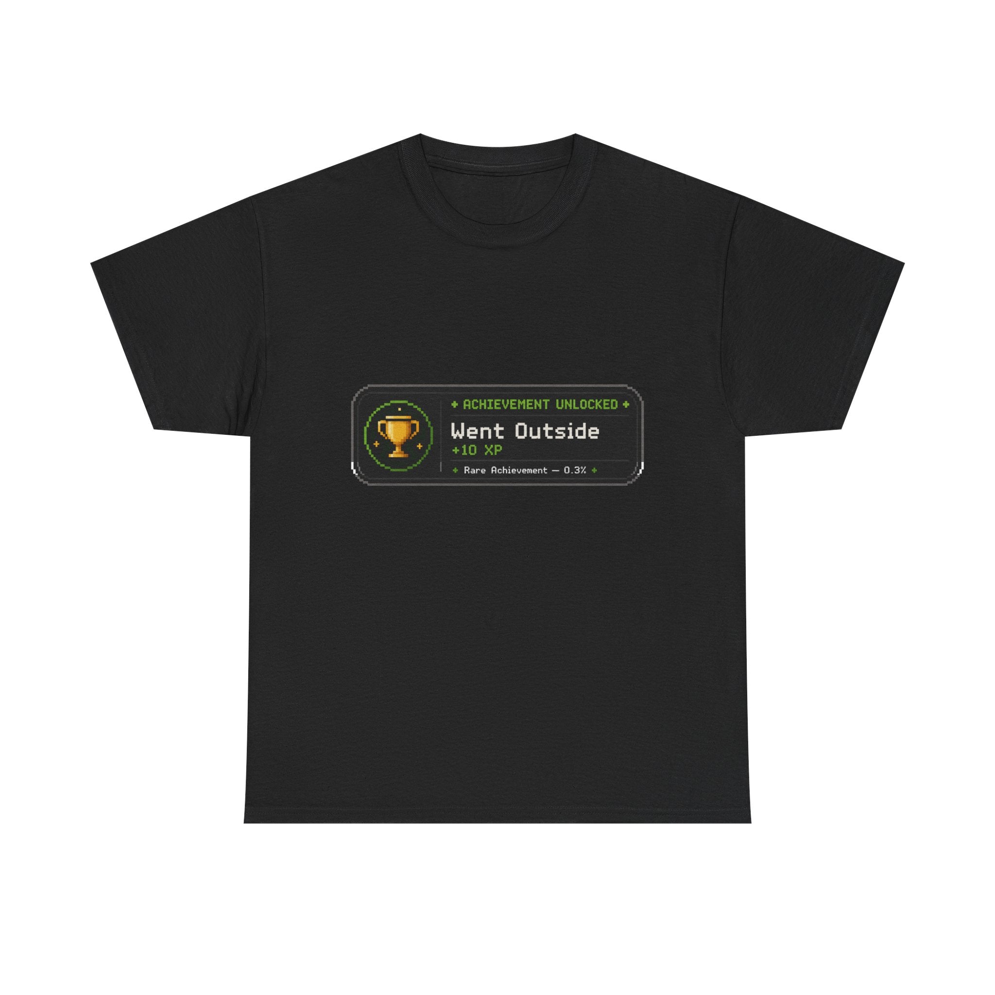 "Went Outside" Achievement Badge Tee