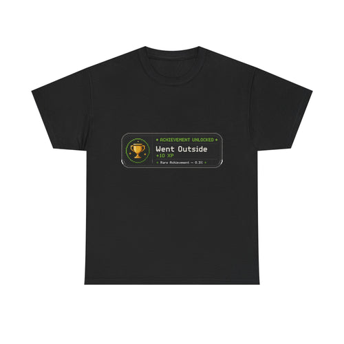 "Went Outside" Achievement Badge Tee