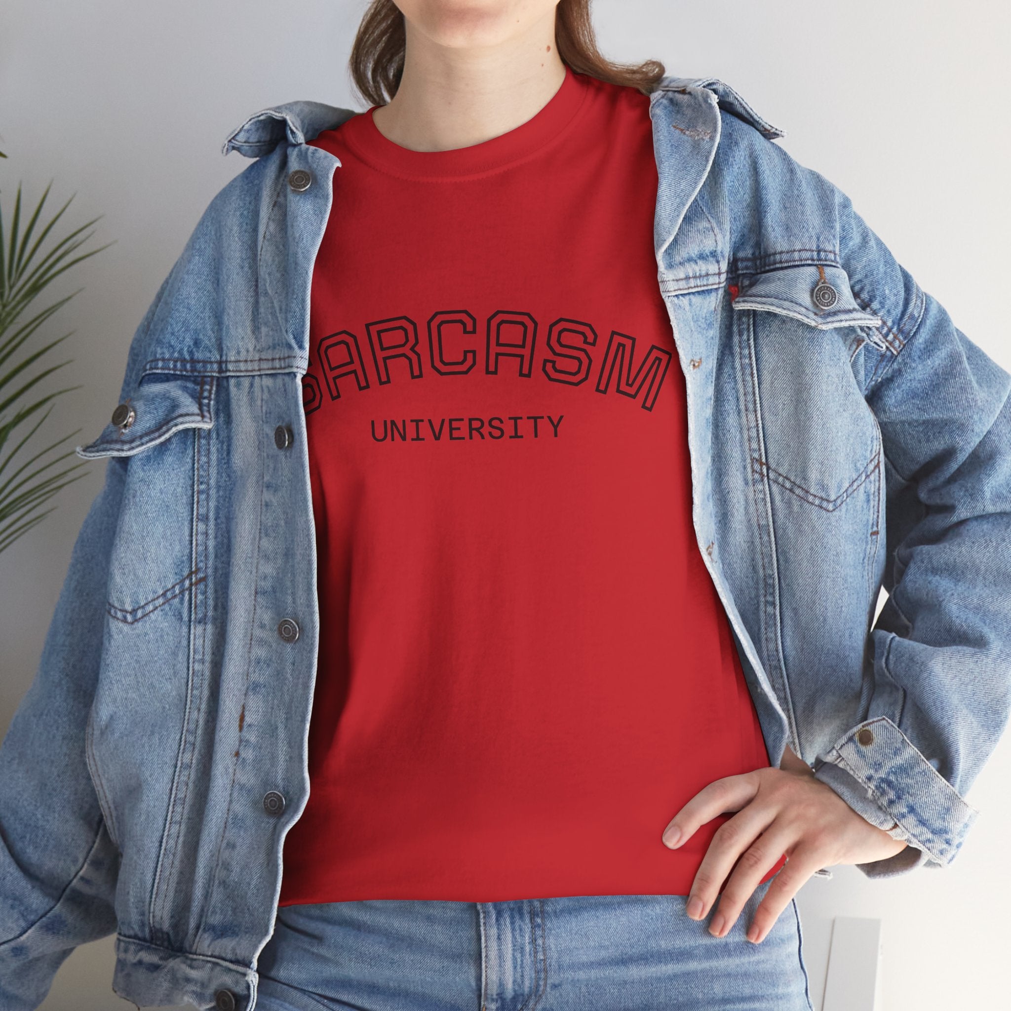 Sarcasm University T-Shirt — Funny Novelty Campus Tee