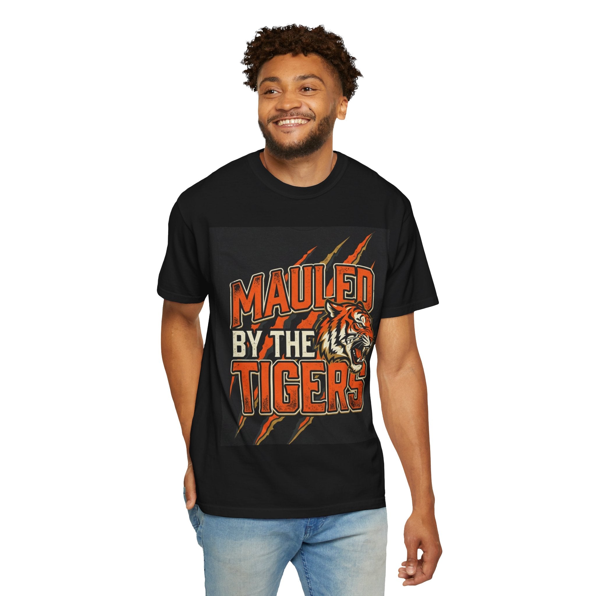 'Mauled by the Tigers' Tiger Graphic T-Shirt