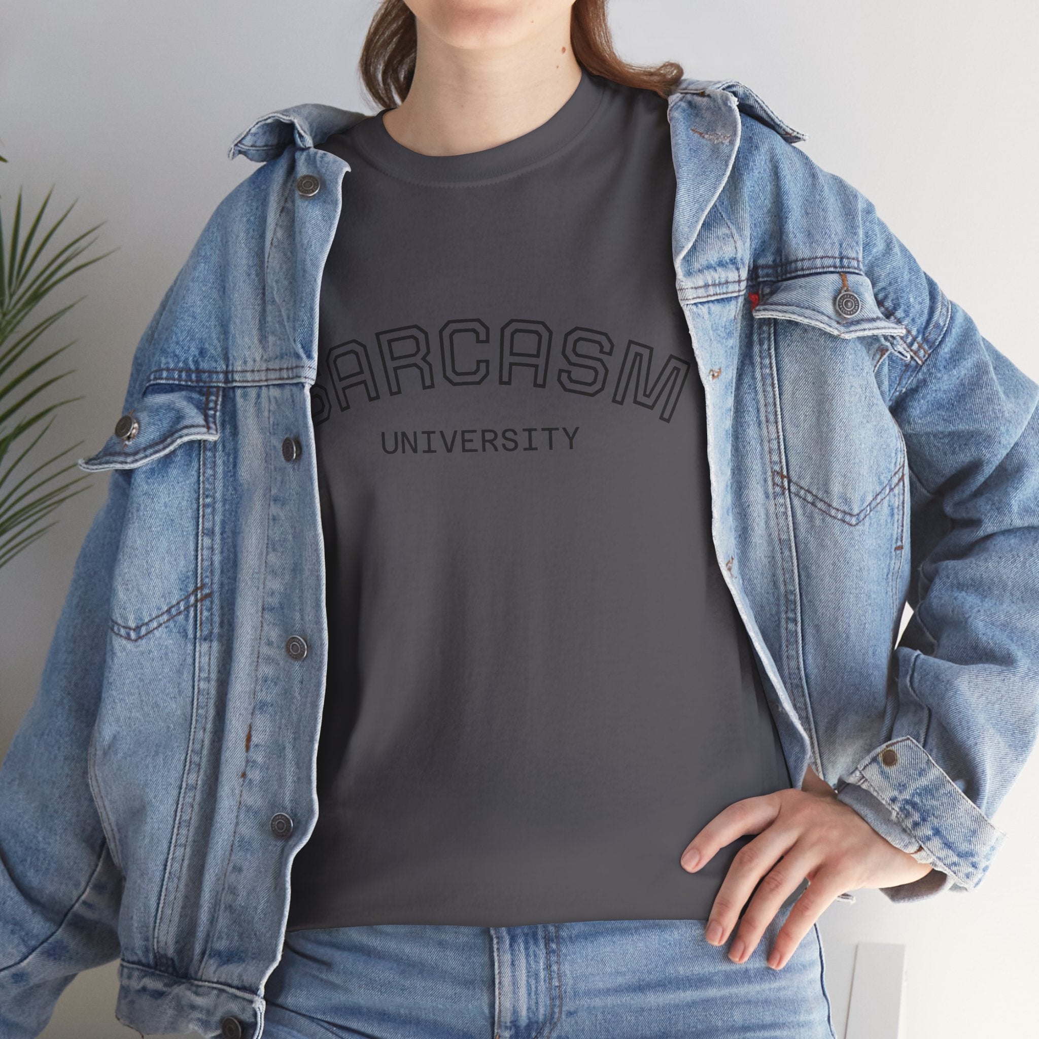 Sarcasm University T-Shirt — Funny Novelty Campus Tee