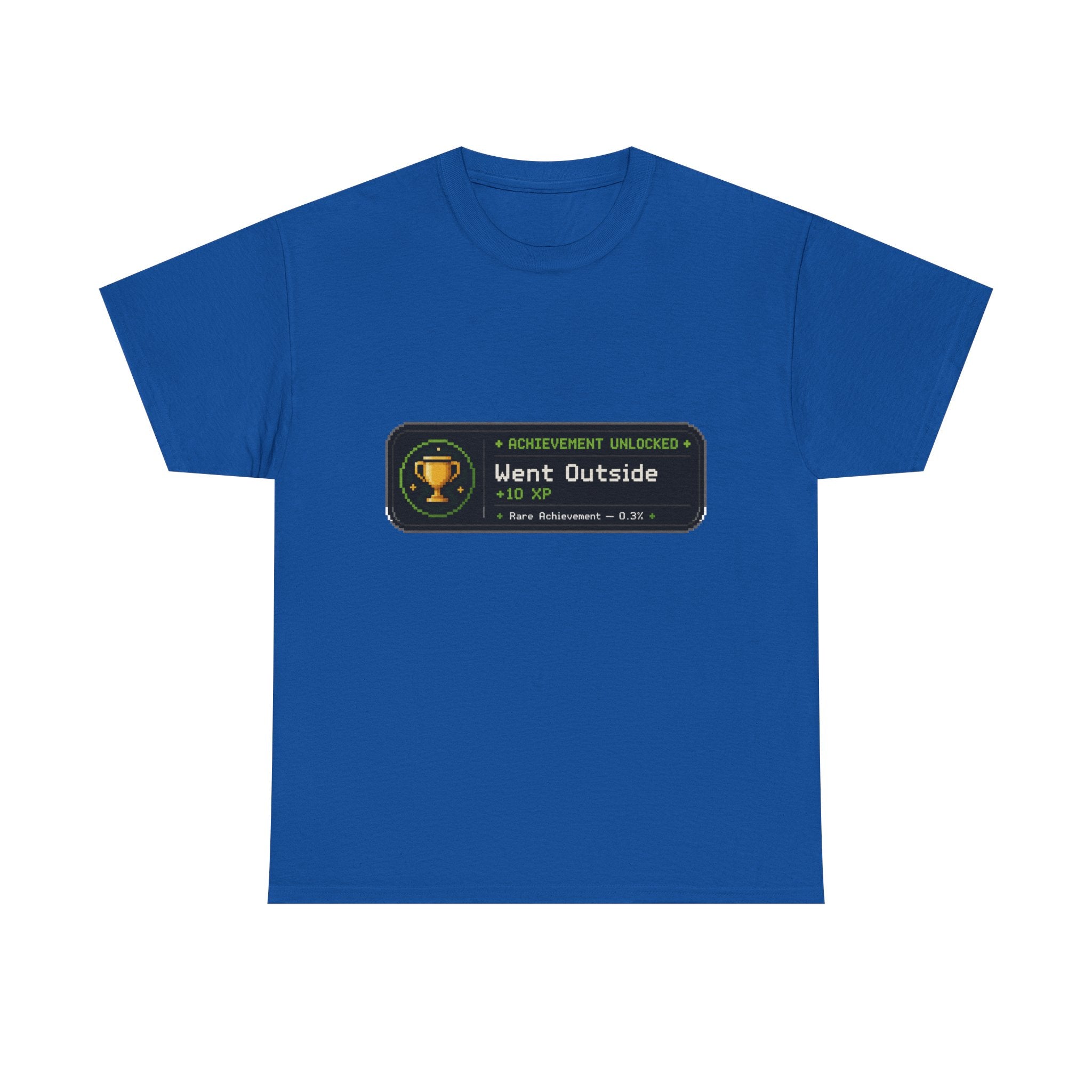 "Went Outside" Achievement Badge Tee