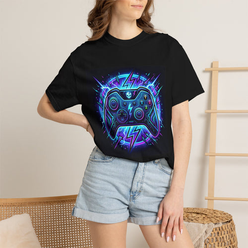 Gaming Controller T-Shirt — Neon Retro Gamer Tee