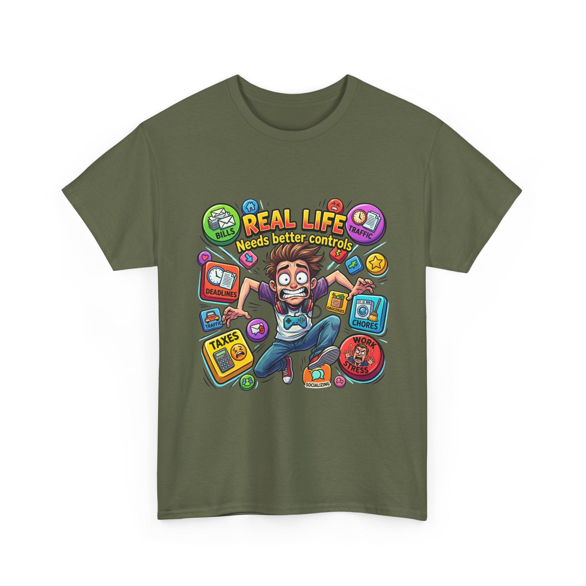"Real Life Needs Better Controls" Graphic Tee