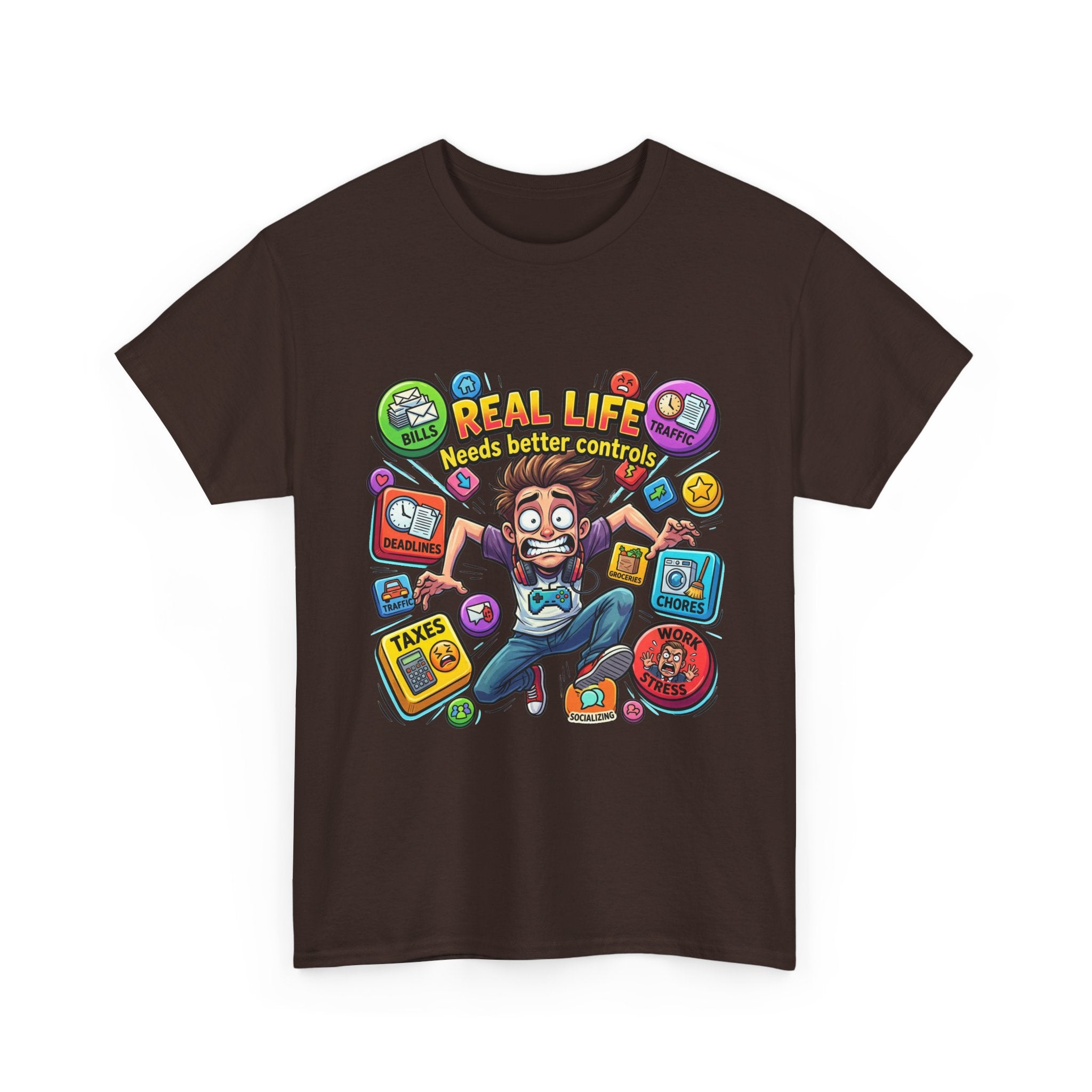 "Real Life Needs Better Controls" Graphic Tee