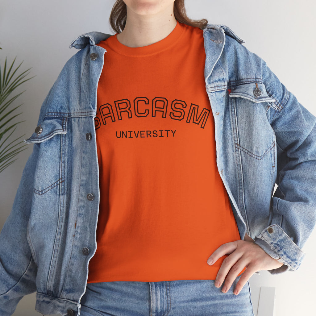 Sarcasm University T-Shirt — Funny Novelty Campus Tee